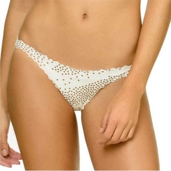 PilyQ NWT City Of Stars Reversible Zig Zag Teeny Cut
Bikini Bottom Size Large - Picture 1 of 7
